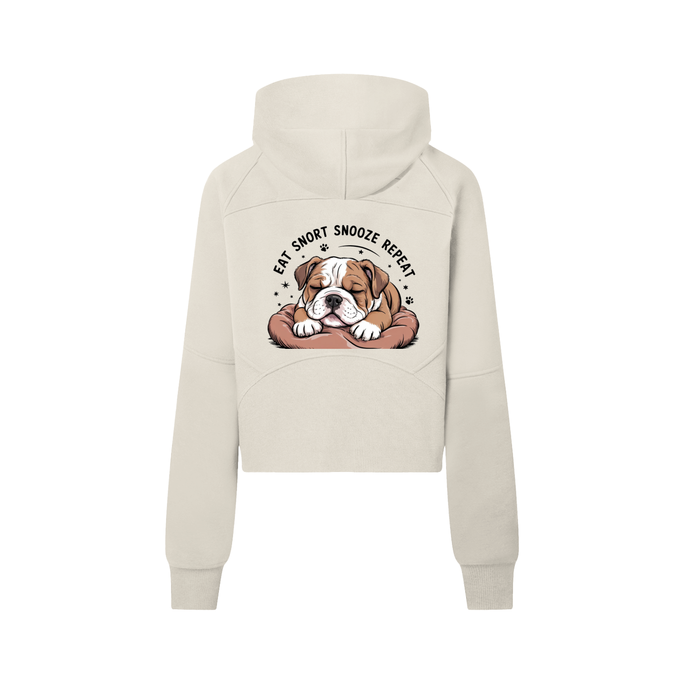 Cropped Half-Zip Hoodie